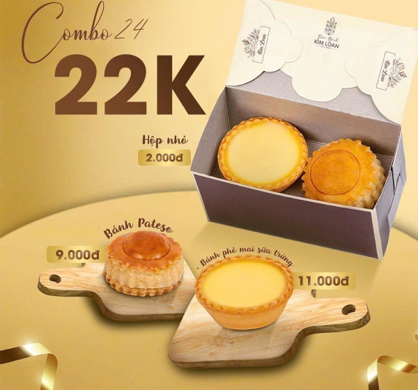 Combo Bánh Ngọt 22k